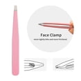 thumbnail image 4 of Juego de pinzas de 4 piezas, pinzas profesionales de acero inoxidable, pinzas de precisión para cejas, vello facial, vello encarnado, astillas, espinillas y removedor de garrapatas (ROSA) Ormromra ZJWJ535, 4 of 7
