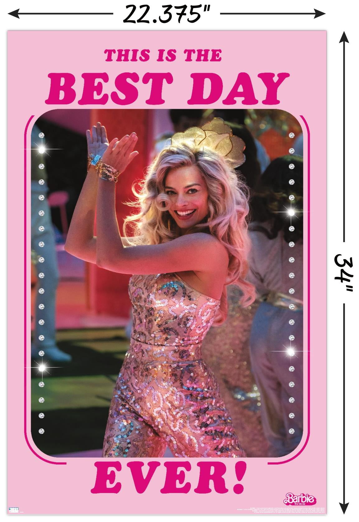 Mattel Barbie: The Movie - Best Day Ever Wall Poster, 22.375" x 34"