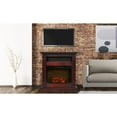 thumbnail image 3 of Cambridge Sienna 34" Freestanding Cherry Mantel Electric Fireplace Heater with Realistic Flame and Log Insert, 3 of 16