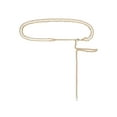 thumbnail image 1 of Cinturones de cadena de cintura INSPIRE CHIC, cinturón de cadena de cuerpo de metal dorado con cristales de rhinestone para vestido, se ajusta a una cintura de hasta 110 cm/43" en blanco, 1 of 5
