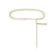 thumbnail image 1 of Cinturones de cadena de cintura INSPIRE CHIC, cinturón de cadena de cuerpo de metal dorado con cristales de rhinestone para vestido, se ajusta a una cintura de hasta 110 cm/43" en blanco, 1 of 5