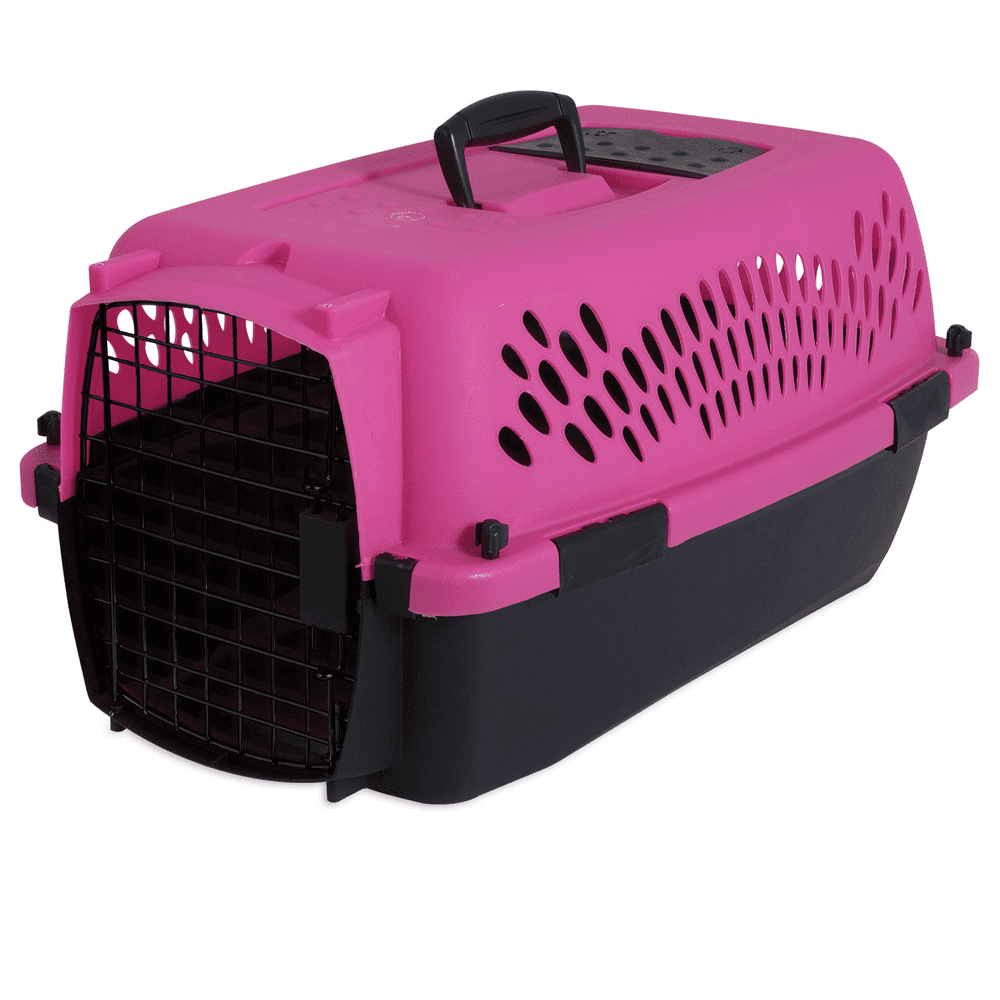 Aspen Pet Pet Porter Fashion Dog Kennel, Pink, 23"L