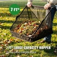 thumbnail image 5 of 26-Inch Push Lawn Sweeper with 4 Spinning Brushes, 7 Cu. Ft. Mesh Hopper and Adjustable Height Setting, 5 of 8