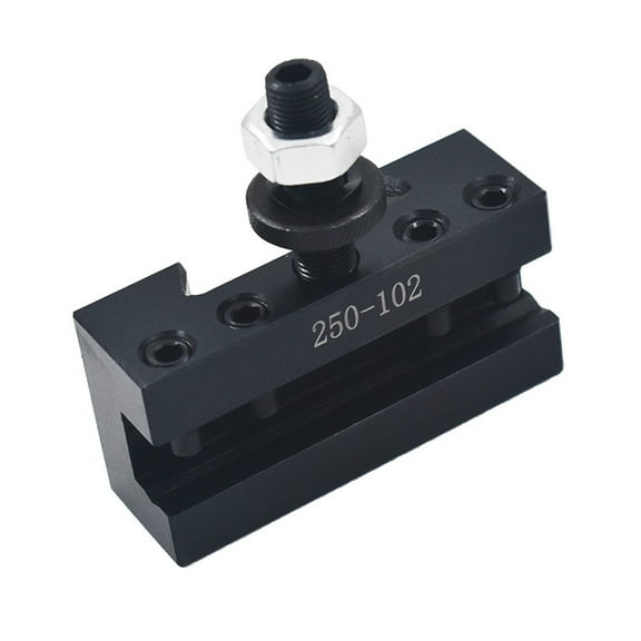 AXA 250-100 Piston Type Tool Post, Tool Holder Set for Lathe 6 - 12" Turning Tools