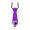 A002- Purple, variant on Halloween Tie Purple Glitter Neck Accessory Bat Decor for Halloween Party Spooky Halloween Decorations for Photo Props 1 Pack