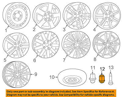 CHRYSLER OEM Wheel-Lug Nut 6509769AA 
