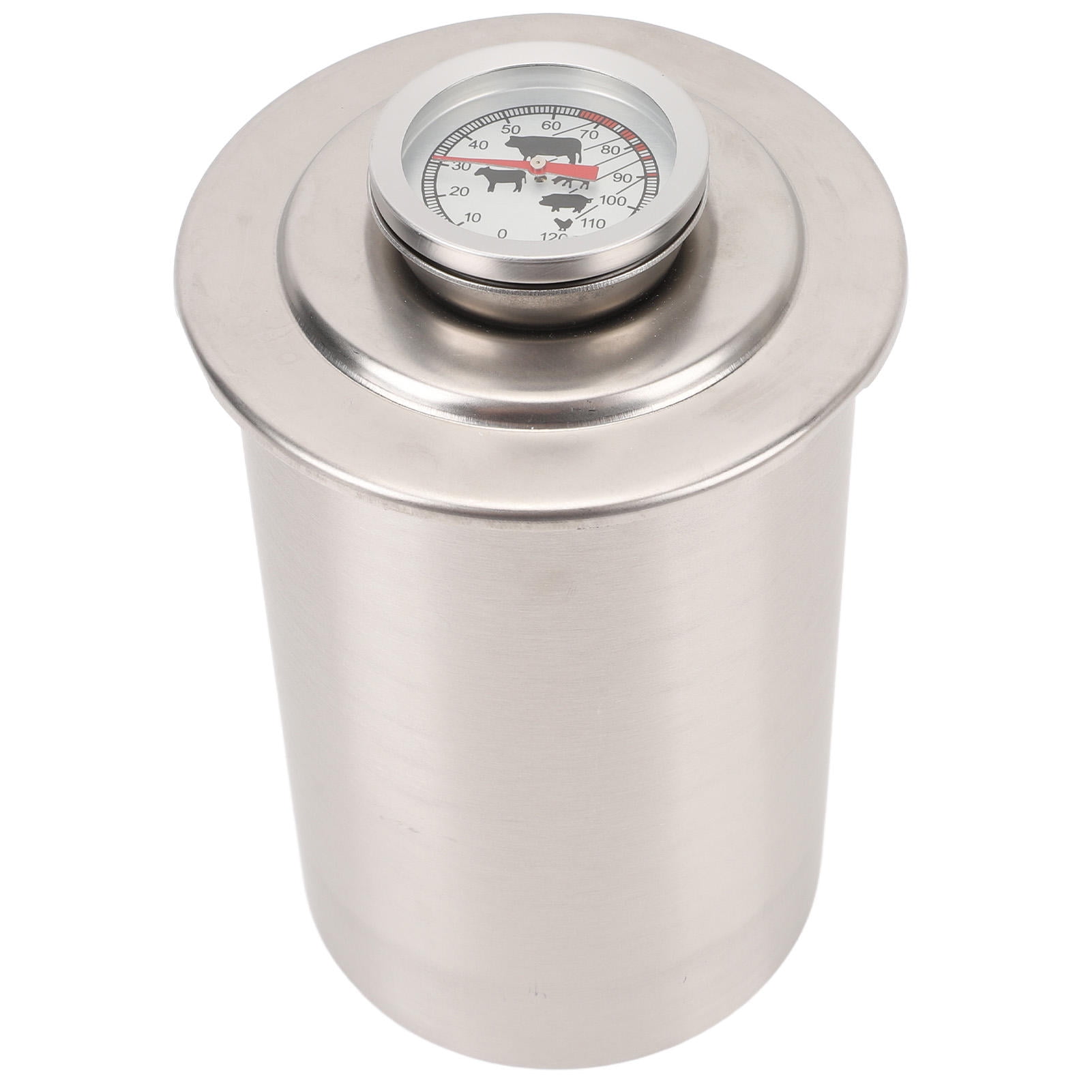BOKYAN Stainless Steel Steamed Meat Cooker with Built‑In Thermometer & Tenderizing Needle –  Pressure Cooker for Bacon & Meats