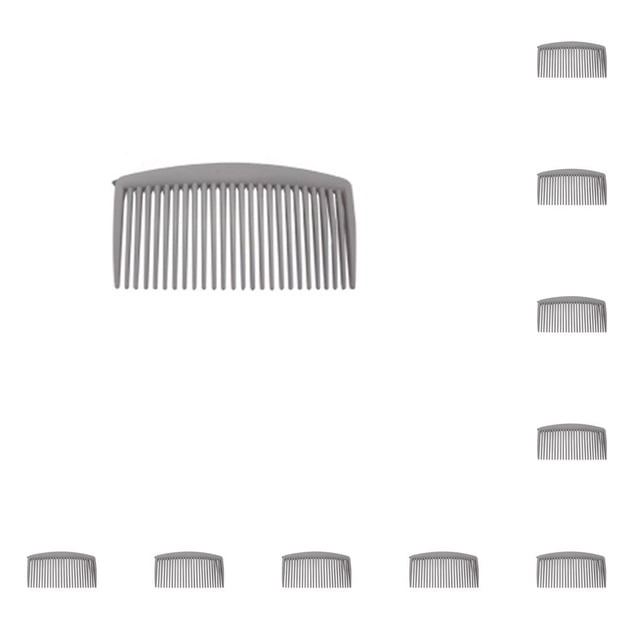 Soidarity 10 piezas de peine de plástico para el cabello, accesorio profesional, cepillo de pelo Simple, juego de belleza de peluquero, herramientas de Cuidado del cabello Gris Soidarity CE013203-03B