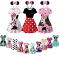thumbnail image 2 of New Girls Dress Cute Minnie Kids Baby Girls Vestidos Ropa Dibujos animados Mickey Print Summer Dot Manga corta Niños Ropa 2-10Y7-8T (Tag140) Gao Jinjia LED, 2 of 2