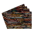 thumbnail image 1 of eloria Abstract Printed Table Heat Resistant Placemats Dining Table Mats Cotton Canvas, Set of 4, 16,x18 Inch, 1 of 1