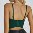 thumbnail image 4 of YYDGH Womens Pearl Beaded Bustier Crop Top Spaghetti Strap Corset Top Club Party Green S, 4 of 8