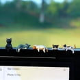 thumbnail image 3 of YUNOVA Mini Cat Figurines 10 Pack, Cute 3D Resin Desk Decor with Adhesive, Cat Lover Gifts for Computer Monitor & Car Dashboard, Funny Office & Home Decorations, 3 of 6