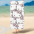 thumbnail image 1 of Sanrio Hello Kitty-toallas de microfibra de secado rápido para hombres y mujeres, grandes, suaves, respetuosas con la piel, lindas, para playa, baño, ducha para niños y niñas, 1 of 6