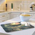 thumbnail image 6 of Yayeee Dish Drying Mat for Kitchen Counter Ultra Absorbent Easy Clean Pad 18x16", Whale and Moon, 6 of 7