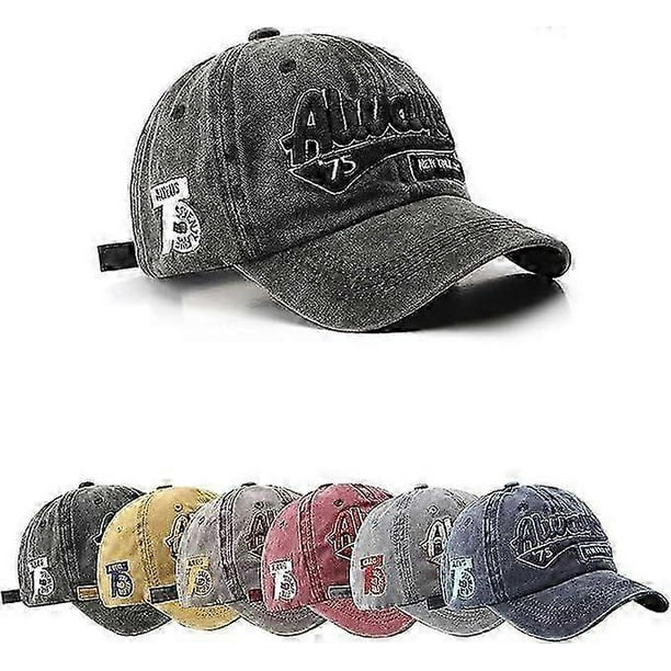 Unisex 100% Cotton, Washed and Breathable Retro Style, Baseball Cap, Adjustable Outdoor Runningcoffee