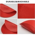 thumbnail image 5 of Red Placemats Set of 6 Table Mats for Dining Tables Woven Washable Non-Slip Round Braided Place Mats for Party Holliday, 5 of 6