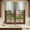Seaweed green, variant on Orange White Ombre Valances for Windows, Decorative Rod Pocket Window Valance Curtains, Farmhouse Country Minimalist Art Short Curtain Drapes for Kitchen/Bathroom/Living Room, 2 Panels, 42" W x 18" L