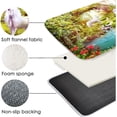 thumbnail image 2 of Thickened Rubber Bottom Anti-skid Bath Mat, Durable Flannel Mat Bright 12D Print Rug for Living Room, Absorbent Water Clearance MatS for Forfoundry Room and Kitchen, 2 of 6