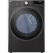 LG DLEX4000B 7.4 Cu. Ft. Ultra Large Capacity Smart wi-fi Enabled Front Load Electric Dryer with TurboSteam and