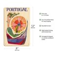 thumbnail image 2 of Portugal - Windmill Mother of the Waters (Mae das Aguas) - Vintage Travel Poster by David Klein c.1960s - 8 x 12 inch Vintage Wood Art Sign, 2 of 4