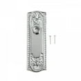 thumbnail image 3 of Renovators Supply Door Back Plate 7 1/4" Brass Escutcheon Cover Ornate Doorplate with Chrome Finish, 3 of 7