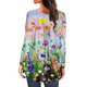 thumbnail image 4 of Camiseta suelta estampada a la moda para mujer, blusa de manga larga, cuello redondo, camisetas informales Pompotops FGAJ5609, 4 of 6