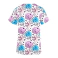 thumbnail image 4 of RKSTN Womens Scrub Tops Short Sleeve V-neck Plus Size Tops Bunny Easter Print Comfortable Soft Working Uniform Tops with Pockets, 4 of 4