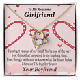 thumbnail image 4 of To My Girlfriend Girlfriend We'll Be Together Forever Forever Necklace w Message Card, 4 of 7