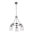 thumbnail image 3 of 53623-FBDT-Craftmade Lighting-Foxwood - Three Light Chandelier - 21.75 inches wide by 24.37 inches high-Flat Black/Dark Teak Finish    -Traditional, 3 of 4