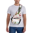 thumbnail image 6 of Lsque Snowflakes Santa Claus Pattern Cross Chest Bag Diagonally – Premium Durable Front Chest Sling with Adjustable Padded Strap, High-Capacity Storage, 6 of 8