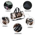 thumbnail image 2 of Paw Print Weekender Sports Bag with Interior Zipper Pocket - Large Capacity Gym Bag for Soccer and More, 2 of 6