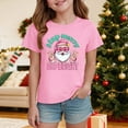 thumbnail image 2 of Zshosam Toddler Girl Shirts Christmas Tree Shirts Toddler Boys Girls Christmas Tshirts Xmas Short Sleeve Graphic Tees Holiday Tops Size 7T 8T,(Pink 7-8 Years), 2 of 5