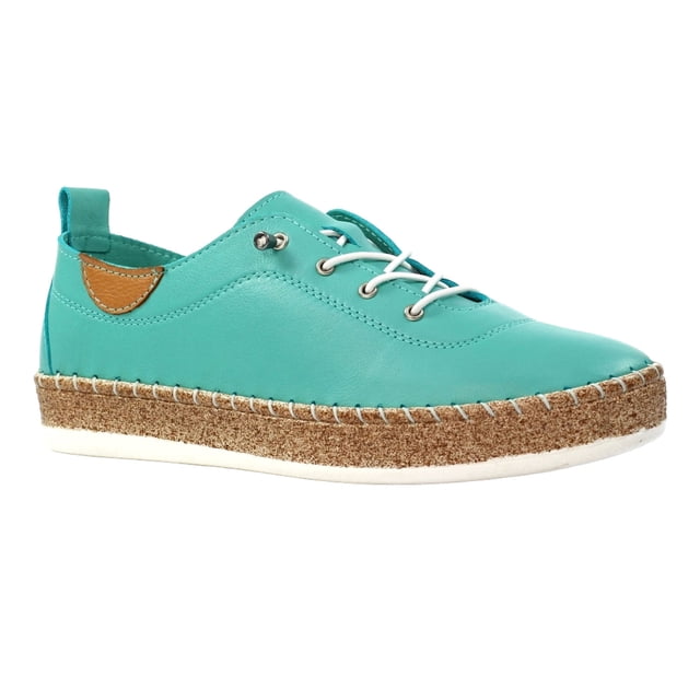 Lunar Womens Evie Leather Plimsolls