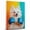 American Eskimo, variant on Smooth Fox Terrier Dog Stretched Canvas Size 8x12 Boxing Canvas – Cute Smooth Fox Terrier Canvas Wall Art of Puppy Playing Boxing, Perfect for Dog and Sports Fans