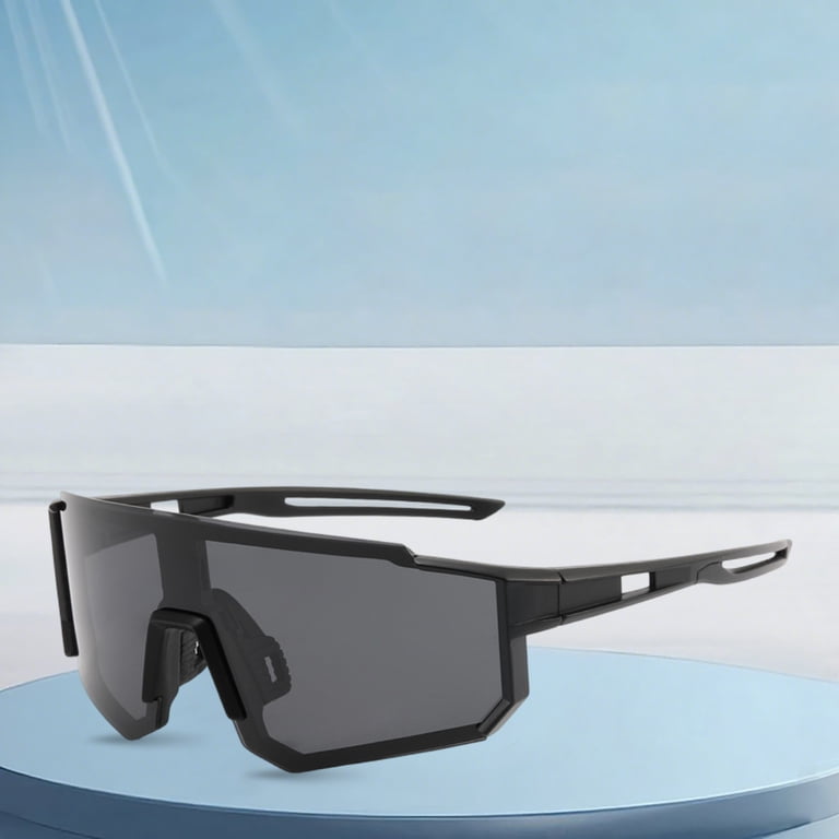 Shield Style Wrap Around Sports Sunglasses, UV400 Polarized  display picture 1