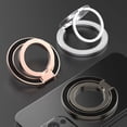 thumbnail image 3 of ELEHOLD Ring Holder Carbon Fiber Magnetic Phone Grip Stand, Fully Foldable Kickstand with Dual Axis Rotation Strong Magnetic Attachment for iPhone/Samsung/Mag-Safe Compatible Cases,Gun, 3 of 8