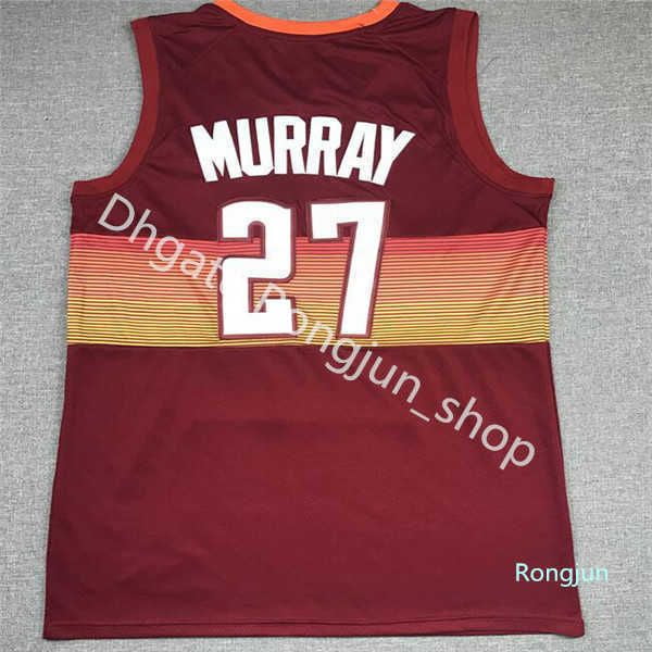 NBA_ Men Nikola Jamal Murray Jersey Dikembe Mutombo Basketball Edition  Earned City All Stitched Navy Blue White Purple Red High  Quality''nba''jersey