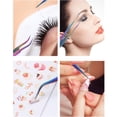 thumbnail image 3 of Juego de pinzas de acero inoxidable Rainbow, juego de pinzas de precisión antiestáticas para extensión de pestañas, vello Facial, cejas, arte de uñas, 5 uds. Adepaton HMHZ225, 3 of 5