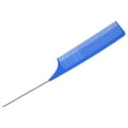 thumbnail image 5 of Unique Bargains Wide Tooth Hair Brush Tail Comb Home Use Styling Comb Plastic Blue, 5 of 6