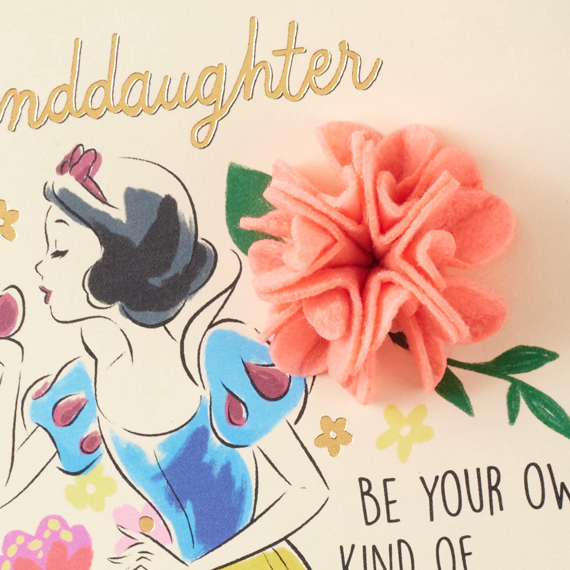 Hallmark Disney Princess Birthday Card for Granddaughter (Snow White Loved for Being You)