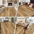 thumbnail image 6 of Retro Brown Wood Grain Washable Area Rug 5 x 7 ft Rustic Board Texture Country Style, Soft Non Slip Rugs Stain Repellent Indoor Felt Carpet for Living Dining Room Bedroom Home Office, 6 of 9