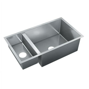 Just JZRL-1832-M 16 Gauge T-316 Double Bowl Undermount Commercial Grade Outdoor Sink