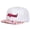 Pink White, variant on New cartoon letter embroidered flat-brim baseball cap, unisex fashion versatile American hip-hop hat, street dance hat