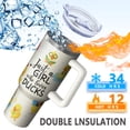thumbnail image 2 of 1pc Little Yellow Duck 40oz Tumbler with Straw & Handle - Insulated Stainless Steel Cup | Holiday Gift for Man Women (Christmas, Valentine's, Birthday), 2 of 5