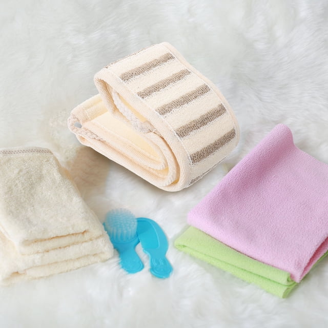 Greenadscape Toalla De Exfoliante Para Cuerpo Con Multi Color Y Materiales Suaves Para Ducha