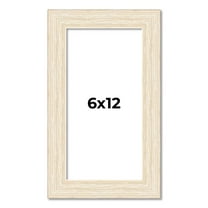 6x12 Frame White Real Wood Picture Frame Width 1.5 inches | Interior Frame Depth 0.5 inches | Barn