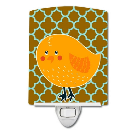 

Caroline s Treasures BB6761CNL Bird on Quatrfoil Ceramic Night Light 6x4x3 multicolor