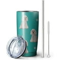 thumbnail image 2 of Poodle Dog Tumbler Stainless Steel Insulated Travel Coffee Cups with Lid and Straw,Ideal Memorial Gift for Dog Dad/Mom,20oz, 2 of 6