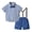 Blue, variant on Sngxgn Toddler Baby Boys Clothes Printed Sweatshirt Tops Long Pants 2PCS Outfits Set(Blue,90)