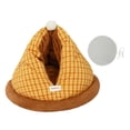thumbnail image 4 of Flynix Cat Bed Cat Nest Soft Non Slip Bottom Pod Hut Comfortable Warm Self Warming Cave L, 4 of 10